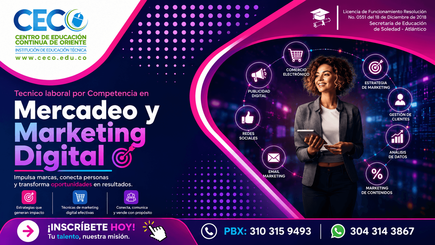tecnico laboral por competencia en mercadeo y ventas